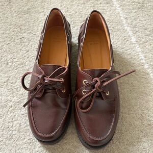 Sezane Caroline Loafers in Chocolate